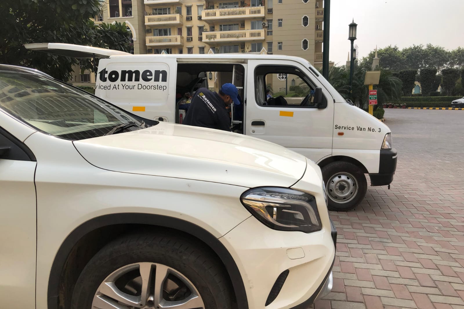 best luxury car service at home in Delhi NCR doorstep car repair Audi BMW Mercedes